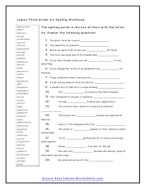 Lesson Three