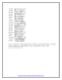 Cryptogram Worksheet