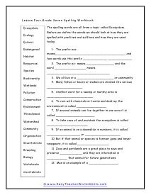 Grade 7 Worksheets
