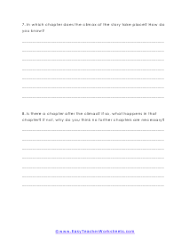 Chapter After Worksheet