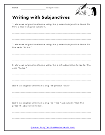 Writing Worksheet