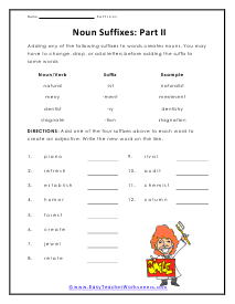 Part II Worksheet