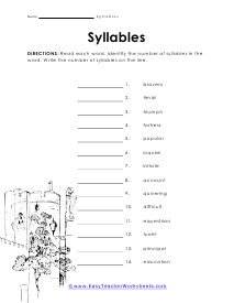 How Many Worksheet