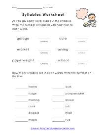 Practice Worksheet