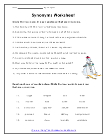 Two In a Row Worksheet