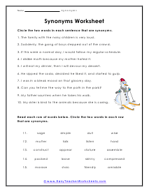 Synonyms Worksheet and Activity with Differentiated Options by Deb