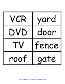 Electronics Word Wall Example