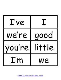 Me and Us Word Wall