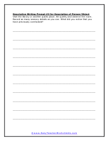 Prompt #3 Worksheet