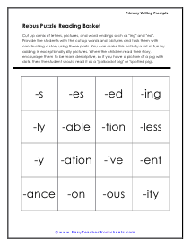 Rebus Puzzle Worksheet