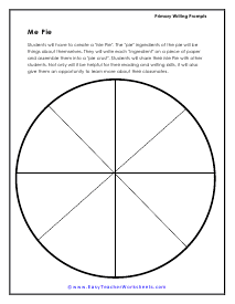 Me Pie Worksheet