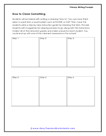 Clean Something Worksheet