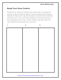 Own Comics Worksheet