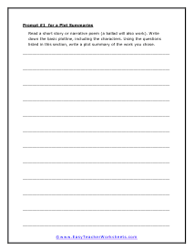 Plot Summary Worksheet 1