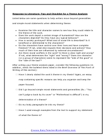 Theme Analysis Worksheet