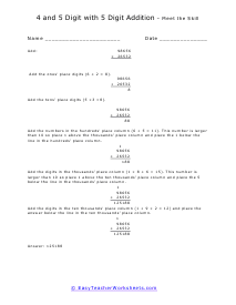 Meet the Skill Worksheet