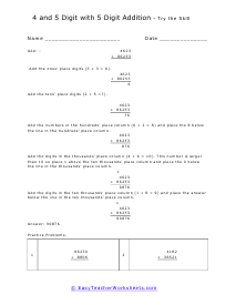 Work Through Worksheet