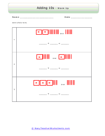 Visual 100s, 10s, and 1s Worksheet