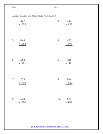 Spaced Out Worksheet 2