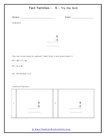 9 Facts Worksheet