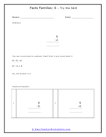 Way to Make 6 Worksheet