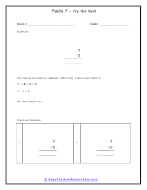 7s Practice  Worksheet