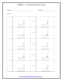 Facts 7 Worksheet