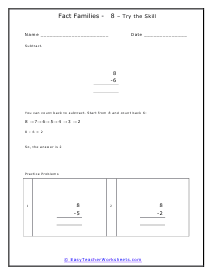 8s Facts Worksheet
