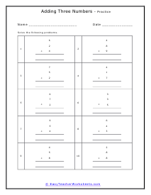 Practice Worksheet