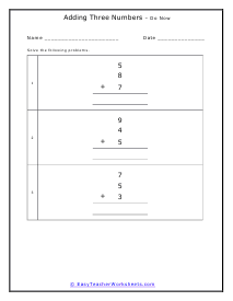 Do Now Worksheet