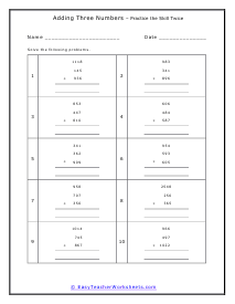 Skill Again Worksheet