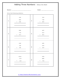 Skill Again Worksheet