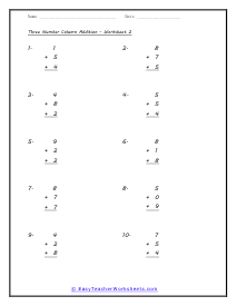 Column Worksheet 2