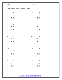 Single-Digits Quiz