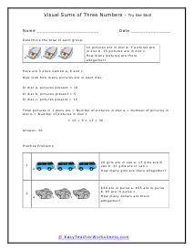 Visual Sums Worksheet 2