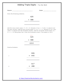 Homework and Practice Worksheet