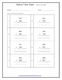 Show the Skill Worksheet