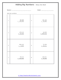 Skill Twice Worksheet