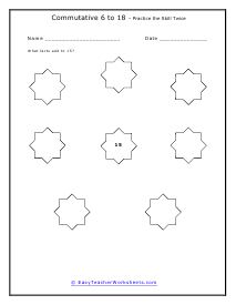 More Practice to 15 Worksheet