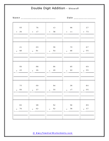 Rapid Fire Worksheet