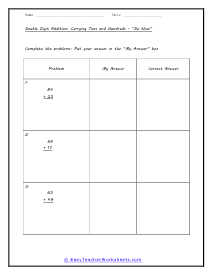 Class Starter Worksheet