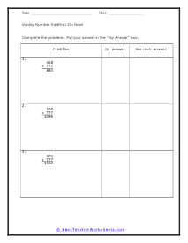 Do Now Worksheet