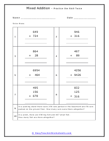 Review Twice Worksheet
