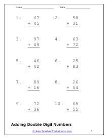 End of Practice Worksheet