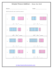 Simple Picture Addition Worksheet