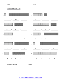 Picture Addition Quiz