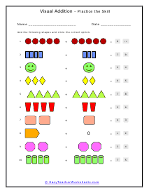 Shapes and Happy Face Worksheet 1