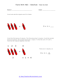 Facts With 4 & 5 Lesson