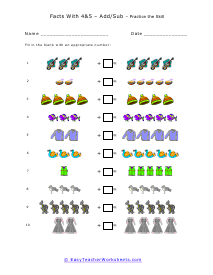 Math Facts Worksheets