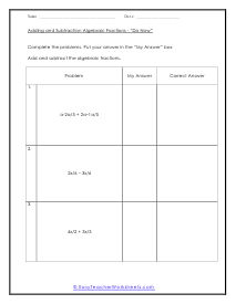 Do Now Worksheet